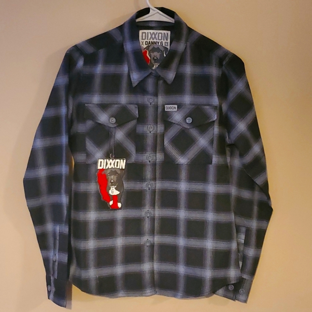 Dixxon x Danny G Collab “Mission” Plaid Flannel Size S NWT'S